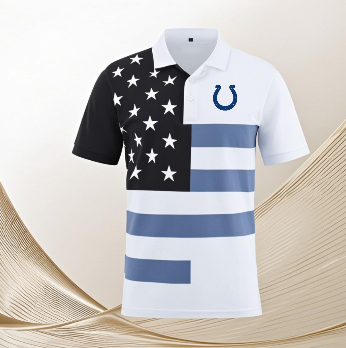 Indianapolis Colts white #14 Men 2025 NFL polo T shirt->nfl t-shirts->Sports Accessory
